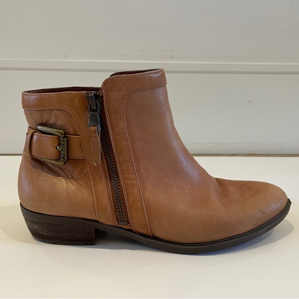Ralph Lauren Classic Tan Women’s Leather Ankle Boots Size 7.5